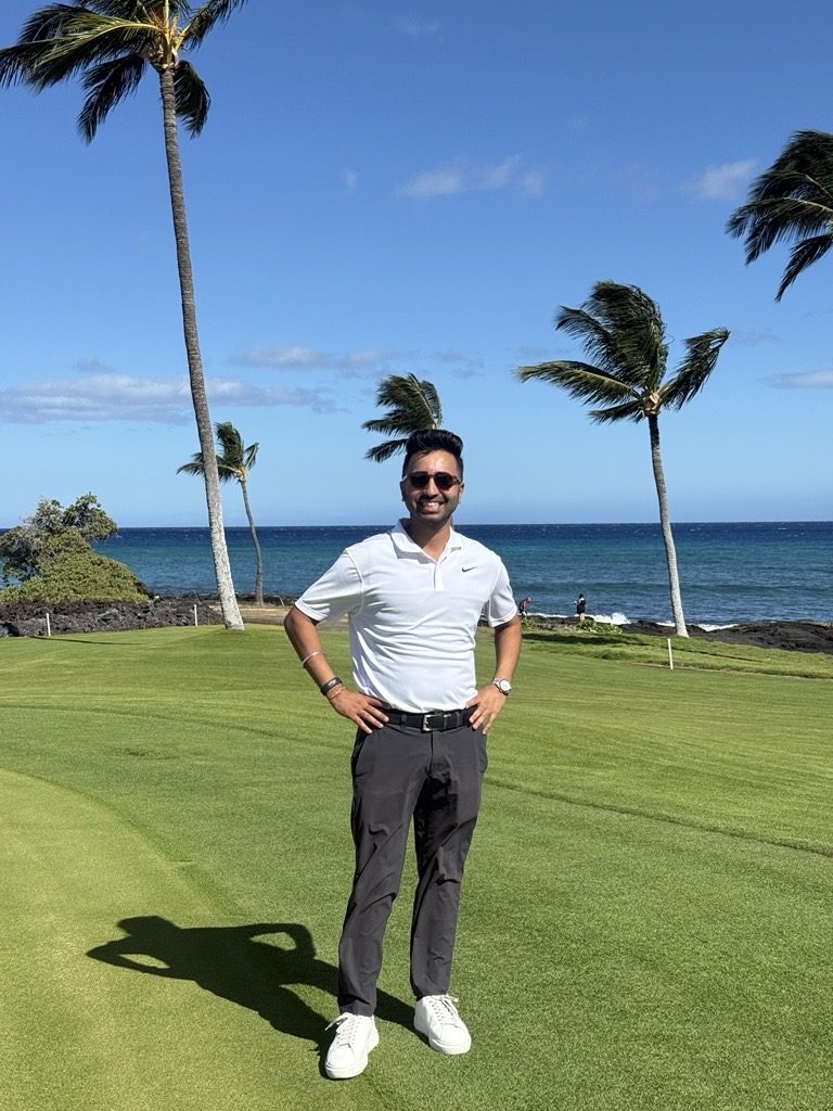 Satinder Shoker on the golf course
