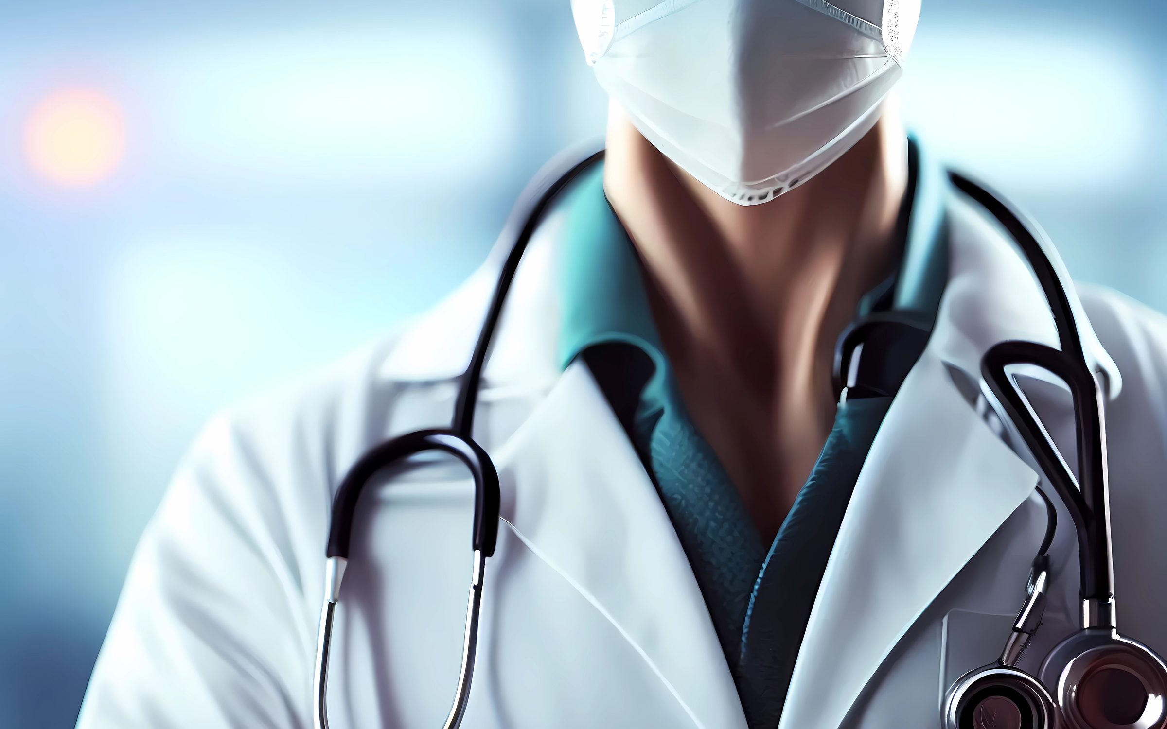 Clinician reviewing charts in a medical practice
